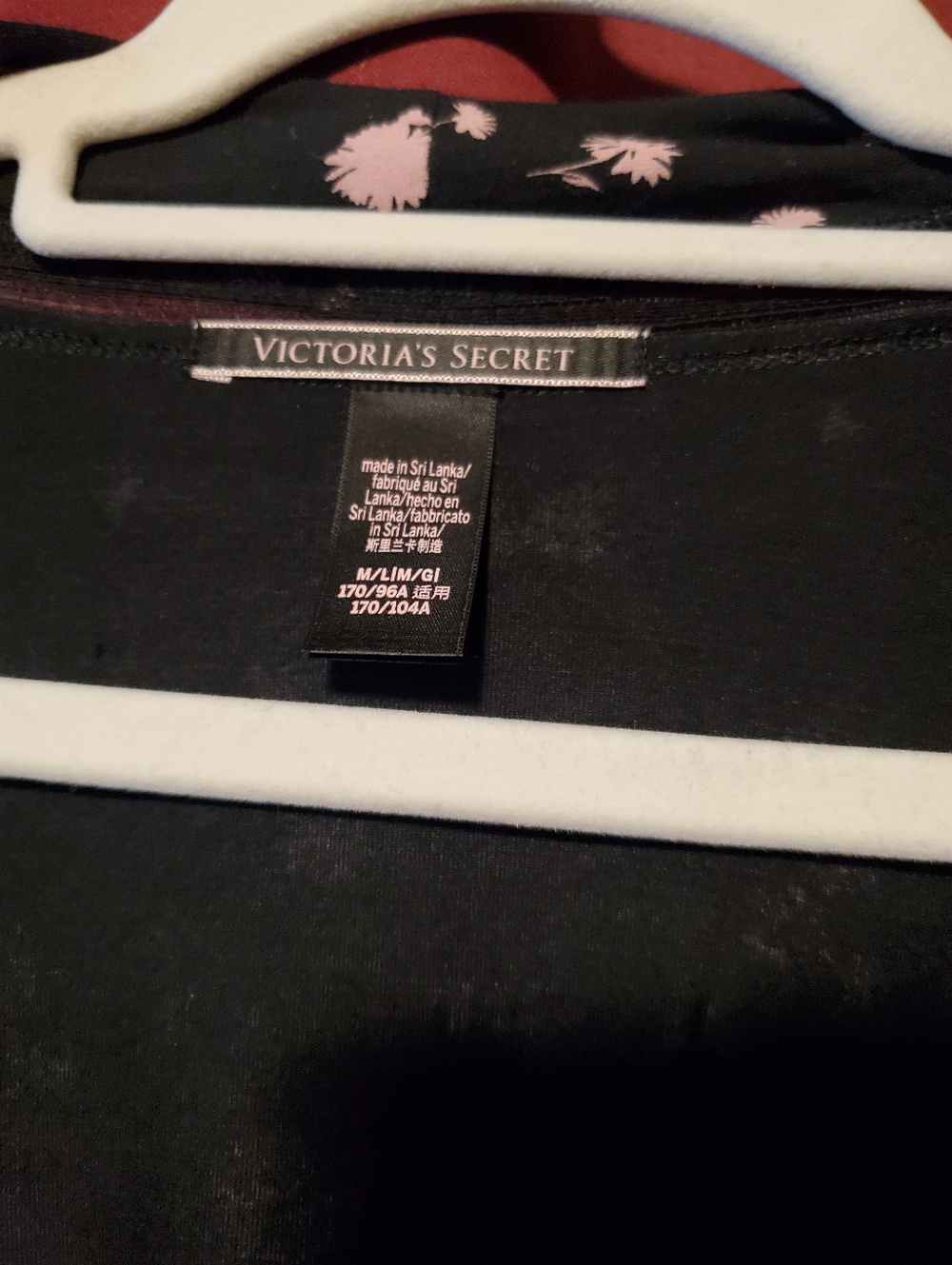Victoria's Secret Black & Pink Floral Lounge Bundle Four Piece Set NWOT XL - Picture 3 of 16